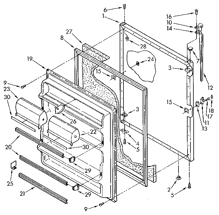 Refrigerator door
