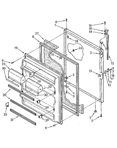 Refrigerator door