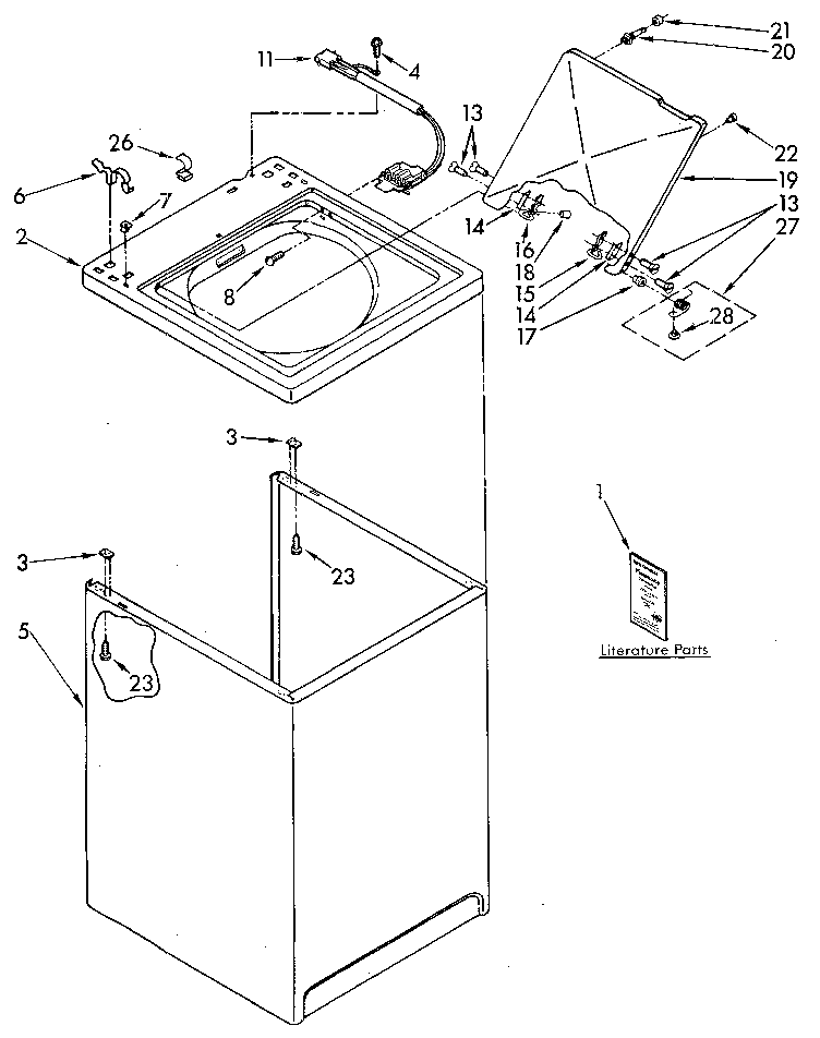 Top and cabinet