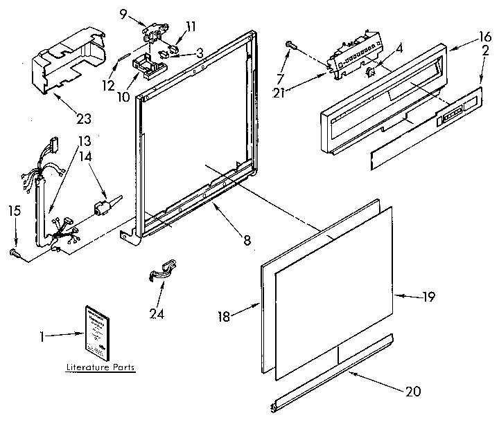 Frame and console