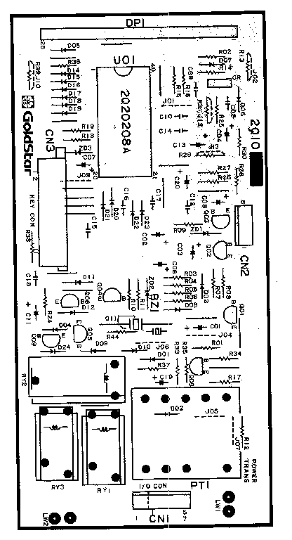 POWER AND CONTROL CIRCUIT BOARD