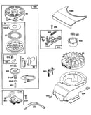 Rewind starter and blower housing