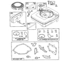 Briggs & Stratton 124702-3158-01 fuel tank assembly/carburetor overhaul kit/carburetor gasket set diagram