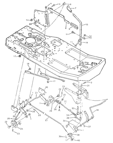 Mower housing suspension