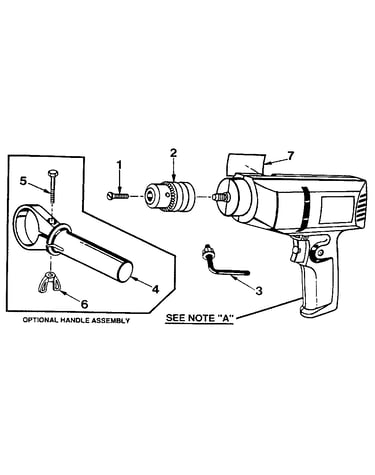 Unit parts and optional handle assembly