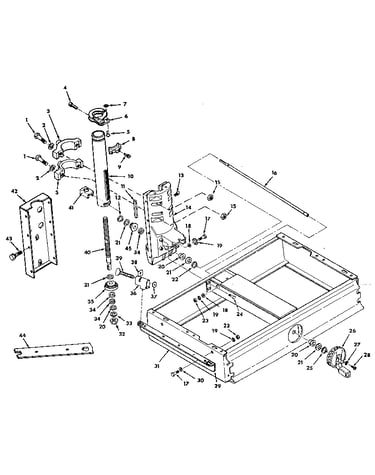 Figure 2 - base and column assembly