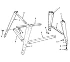 Craftsman 113197160 figure 8 - leg set diagram