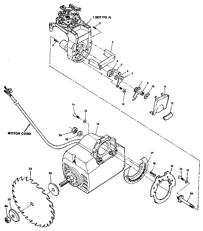 Figure 3-yoke and motor assembly