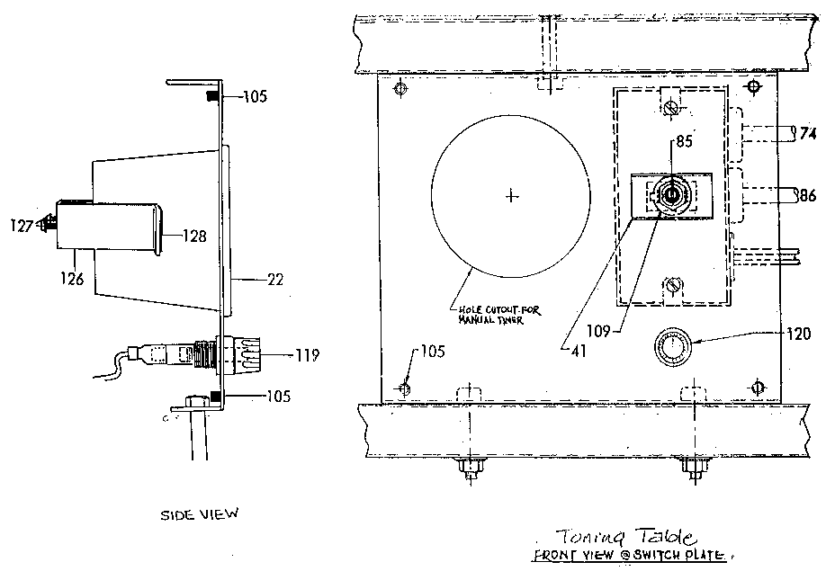 TIMER/SWITCH PLATE