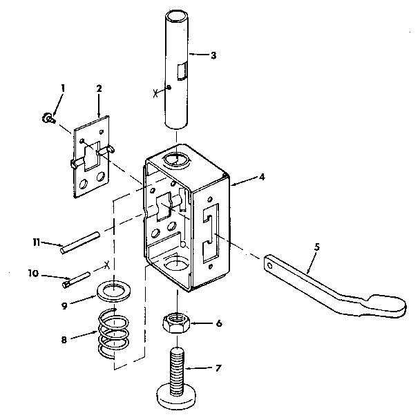 FIGURE 7 - FOOT ASSEMBLY - MODEL 113.197610