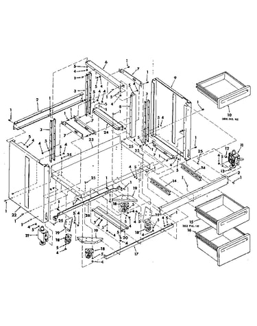Figure 8 - cabinet assembly for model 113.197610