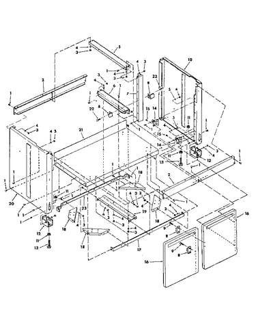 Figure 9 - cabinet assembly for model 113.197410