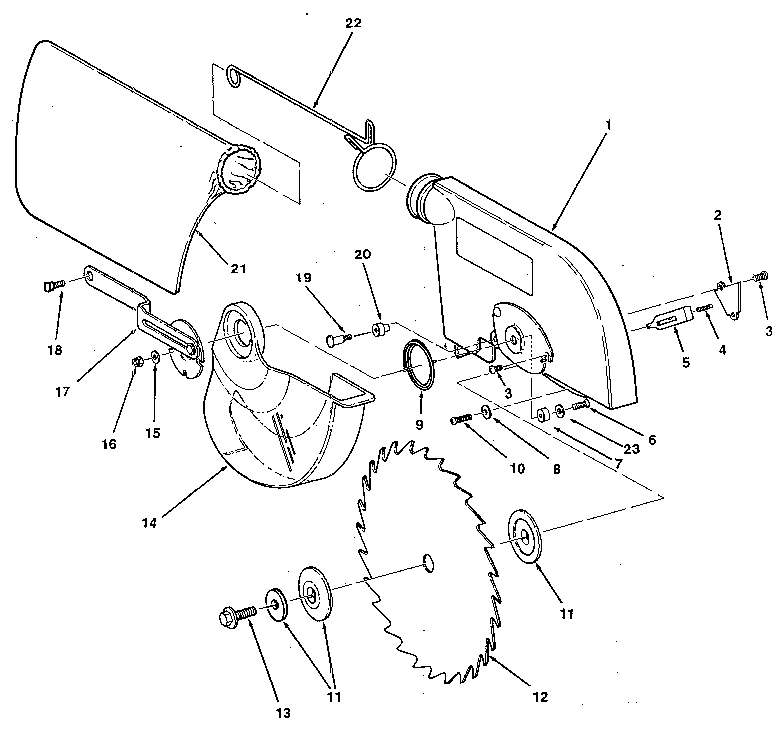 FIGURE 4. BLADE & BLADE GUARD ASM.