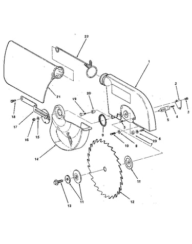 Figure 4. blade & blade guard asm.