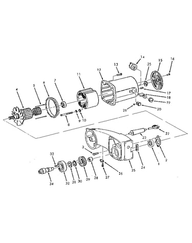 Motor and arm assembly 816689-1