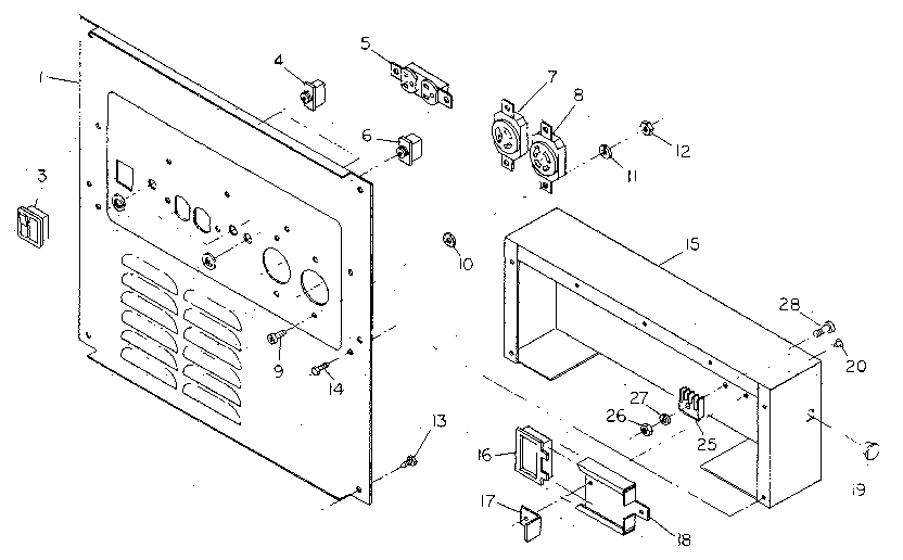 Receptacle panel