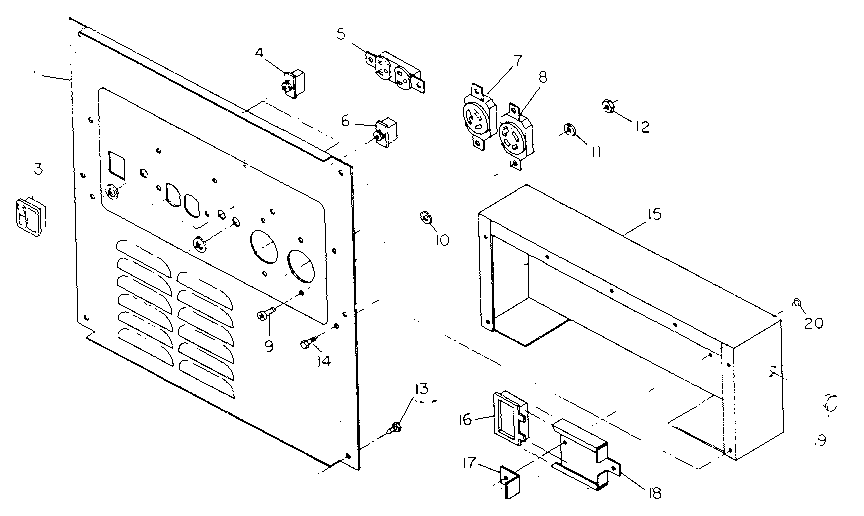 Receptacle panel