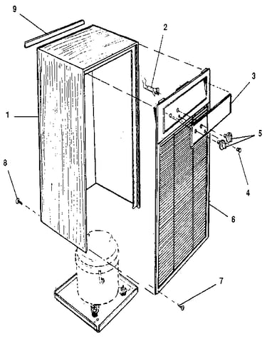 Cabinet and front panel