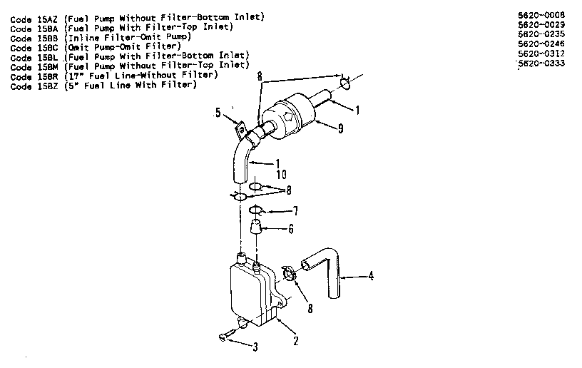 Fuel pump and filter