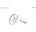 Onan 110-3424-02 pulley (single groove) diagram