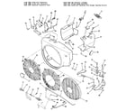 Onan 110-3424-02 blower housing and governor diagram
