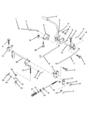 Brake/rear mower lift assembly