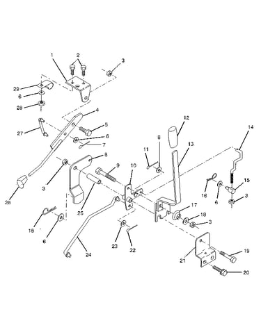 Mower lift lever