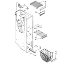 Kenmore 1069505512 freezer liner diagram