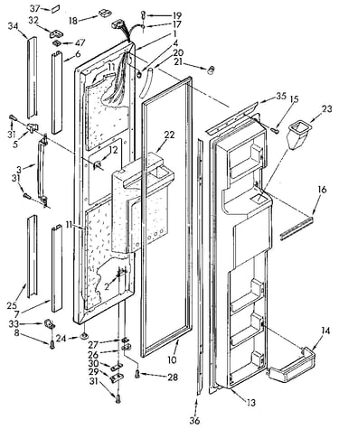 Freezer door