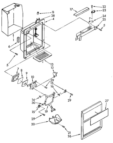Dispenser front