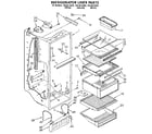Kenmore 1069512880 refrigerator liner diagram
