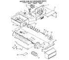 Kenmore 1069517610 motor and ice container diagram
