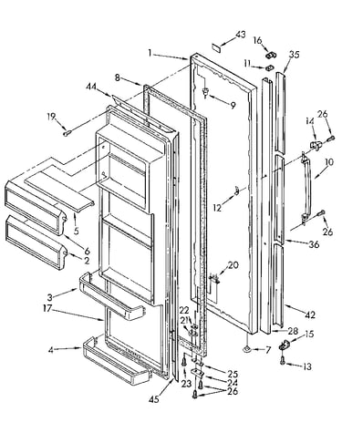 Refrigerator door