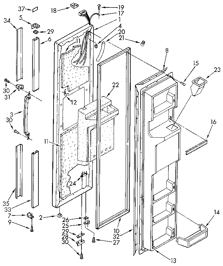 Freezer door