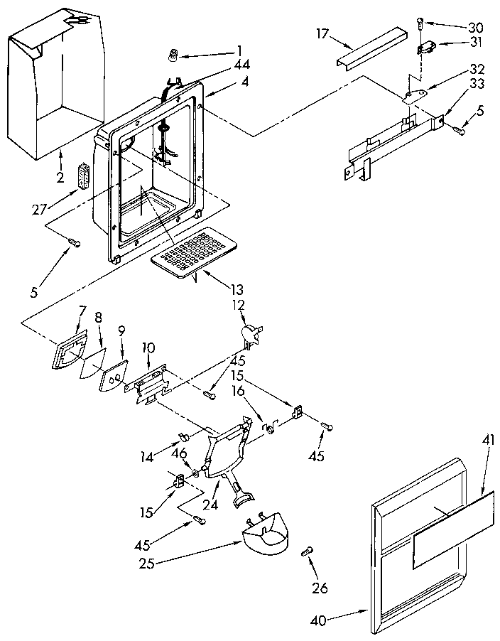Dispenser front