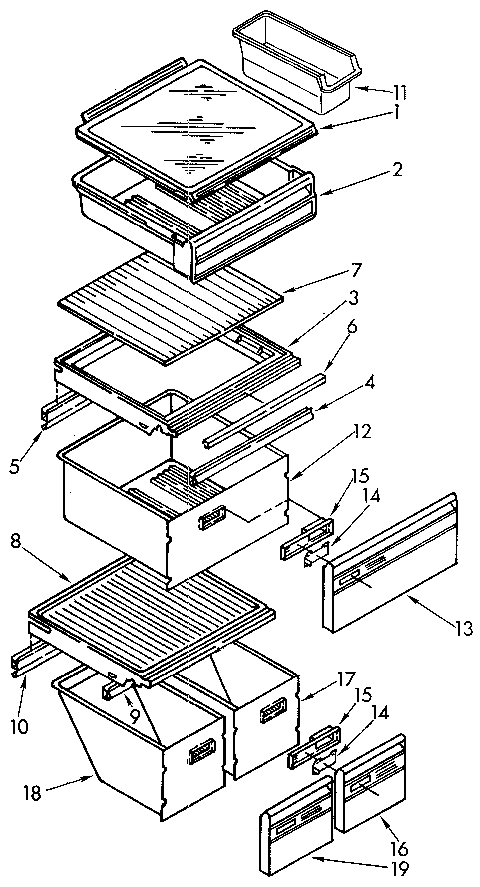 Refrigerator shelf