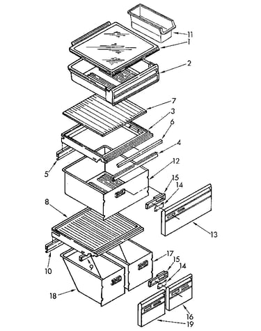 Refrigerator shelf