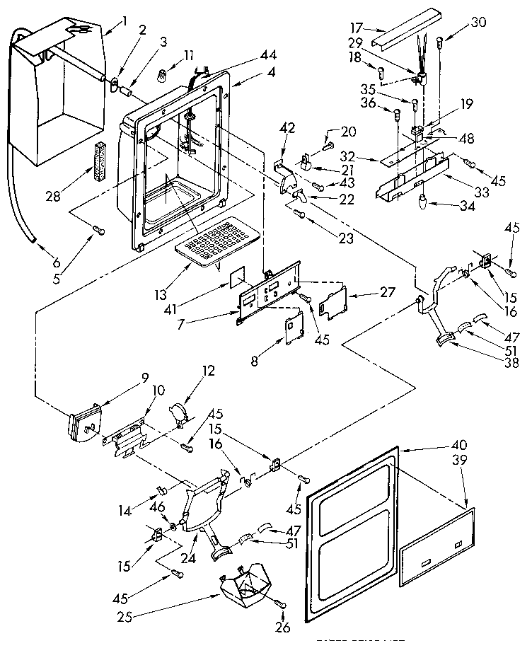 Dispenser front