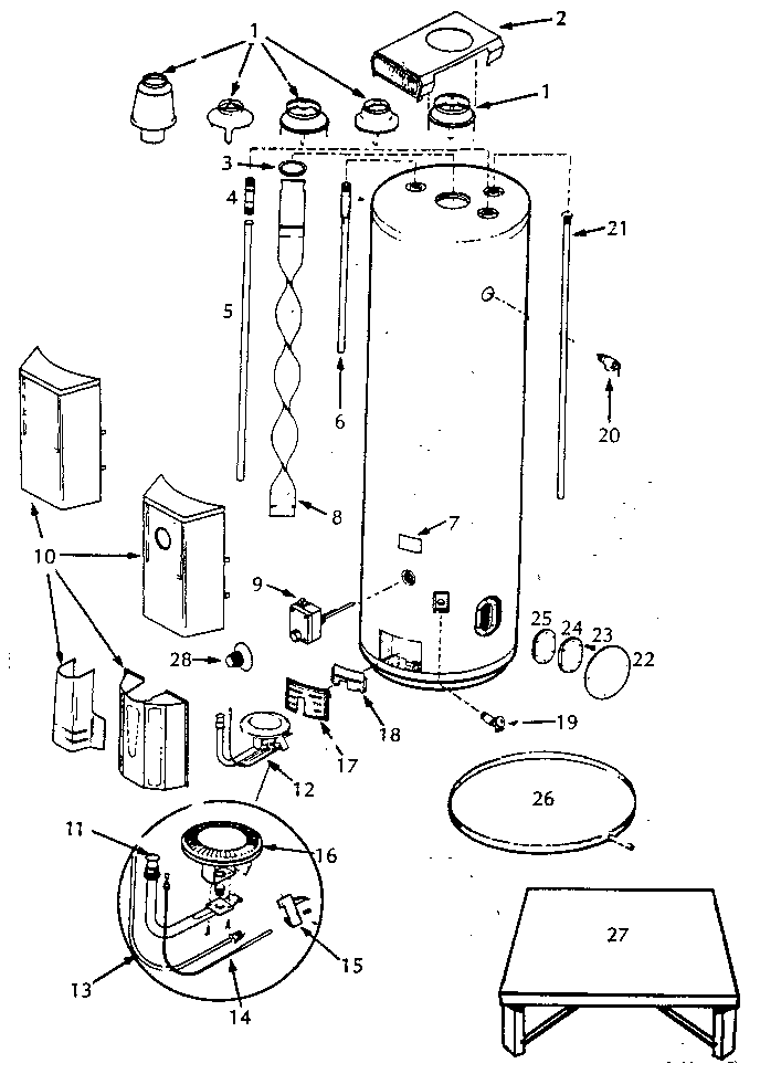 Round gas