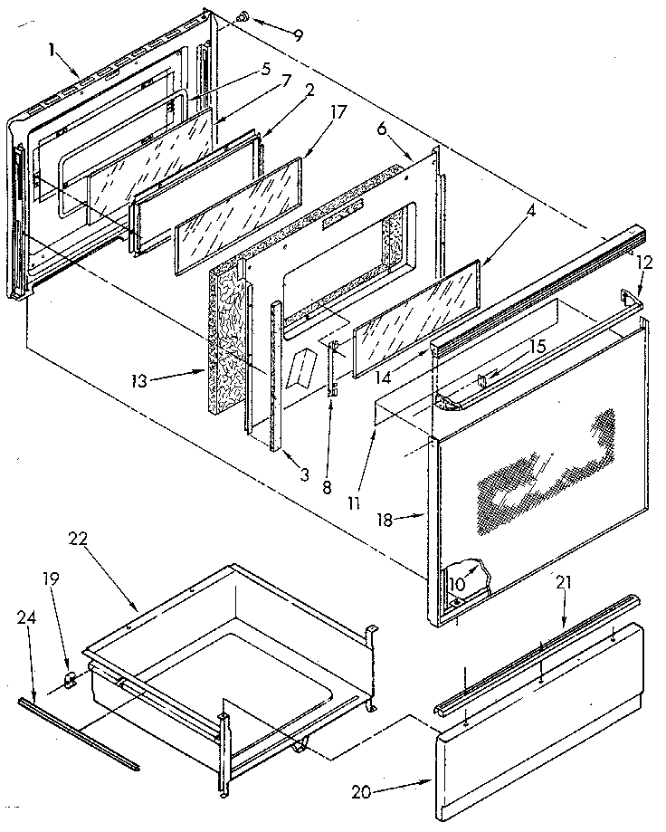 Door and drawer