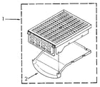 Kenmore 11096195500 dryer rack diagram