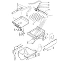 Kenmore 198887492 evaporator, ice cutter grid and water diagram