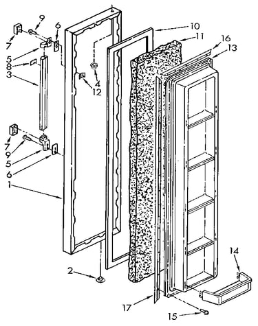 Freezer door