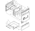 Whirlpool RF366PXXN0 door and drawer diagram