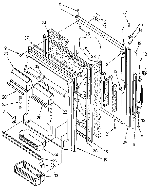 Refrigerator door
