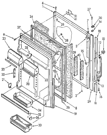Refrigerator door