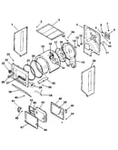 Dryer, cabinet, drum, heater