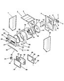 Dryer-cabinet, drum, heater