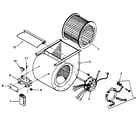 Sears 867744520 blower assembly diagram
