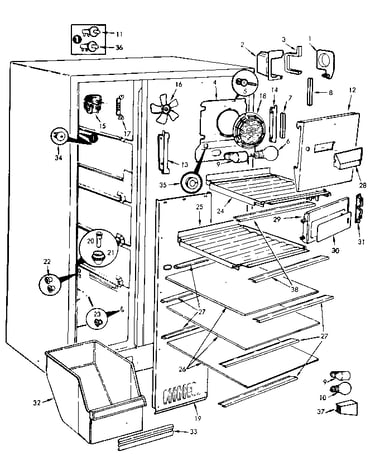 Freezer section